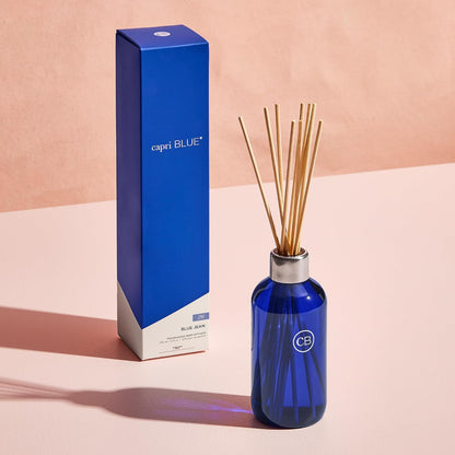 Capri Blue Volcano Reed Diffuser Set, Includes Reeds, Fragrance Oil, and Glass Bottle for Home Décor, Room Fresheners, White (8 Fl Oz)