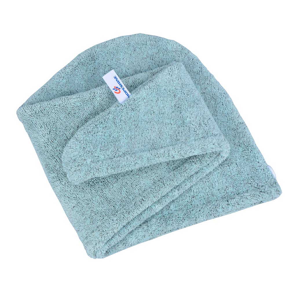 HOPESHINE Hair Towel Twist Microfiber Bamboo Fabric Women's Soft Shower Towels for CurlyHair Turban Wrap Drying Cap Great Gift for Girls 3-Pack