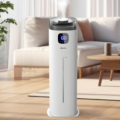 Akeshan Large Humidifiers for Bedroom, 9L/2.5Gal Ultrasonic Cool Mist Humidifier, Top Fill Easy Clean with 350ML/H Large Mist Speed, Quiet, Suitable for Kids Room Plant Yoga Office Study Room Living