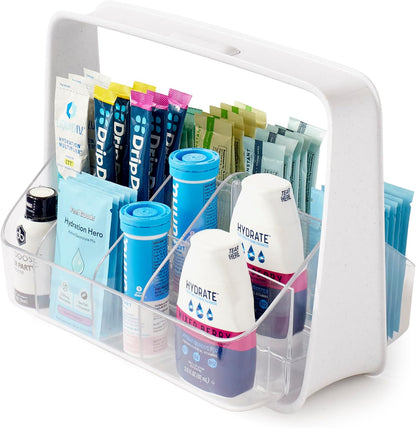 YouCopia TeaStand Tea Bag Organizer with Clear Removable Bins, Cabinet or Pantry Storage Caddy, 80-Bag