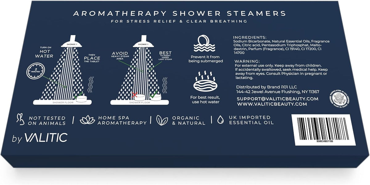 VALITIC Aromatherapy Shower Steamers, Pods for Shower Spa Gift, 4 Scents