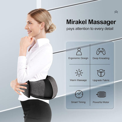 Shiatsu Neck Back and Shoulder Massager with Heat for Pain Relief Deep Tissue, Christmas Women Men Gifts for Mom Dad, Wife Husband, Him Her, Fathers Day, Mothers Day, Birthdays Gift (NOT Cordless)
