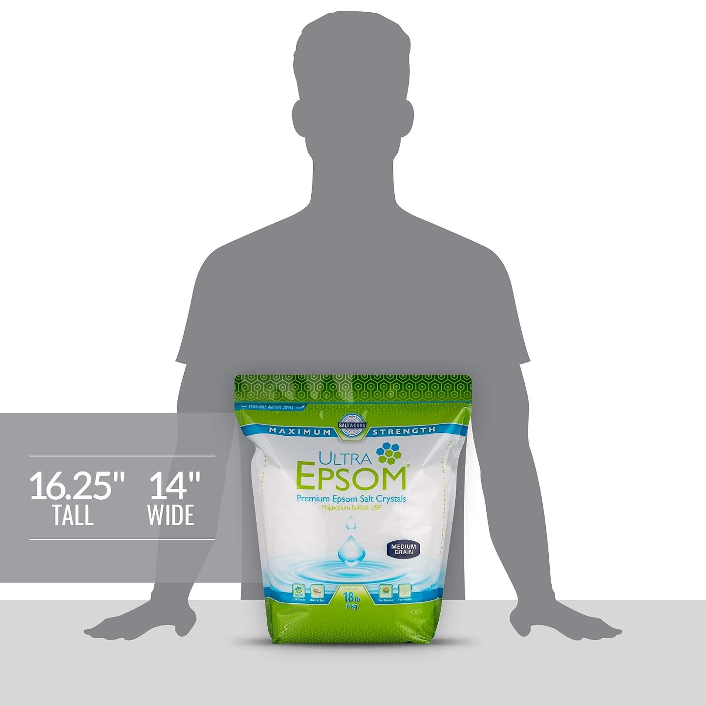 Saltworks, Bath Salt Medium, 80 Ounce