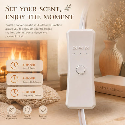 Dicimi Wax Melt Warmer,4-in-1 Electric Wax Melter,Oil Burner,Fireplace Wax Warmers, for Home Office Bedroom Aromatherapy Present and Decorations (Bronze, Fireplace Stove)