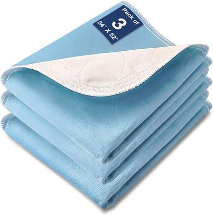Bed Pads Washable Waterproof, 52" x 34" (2 Pack) Incontinence Bed Pads, Waterproof Mattress Protector & Washable Pee Pads, Perfect for Adults, The Elderly and Pets