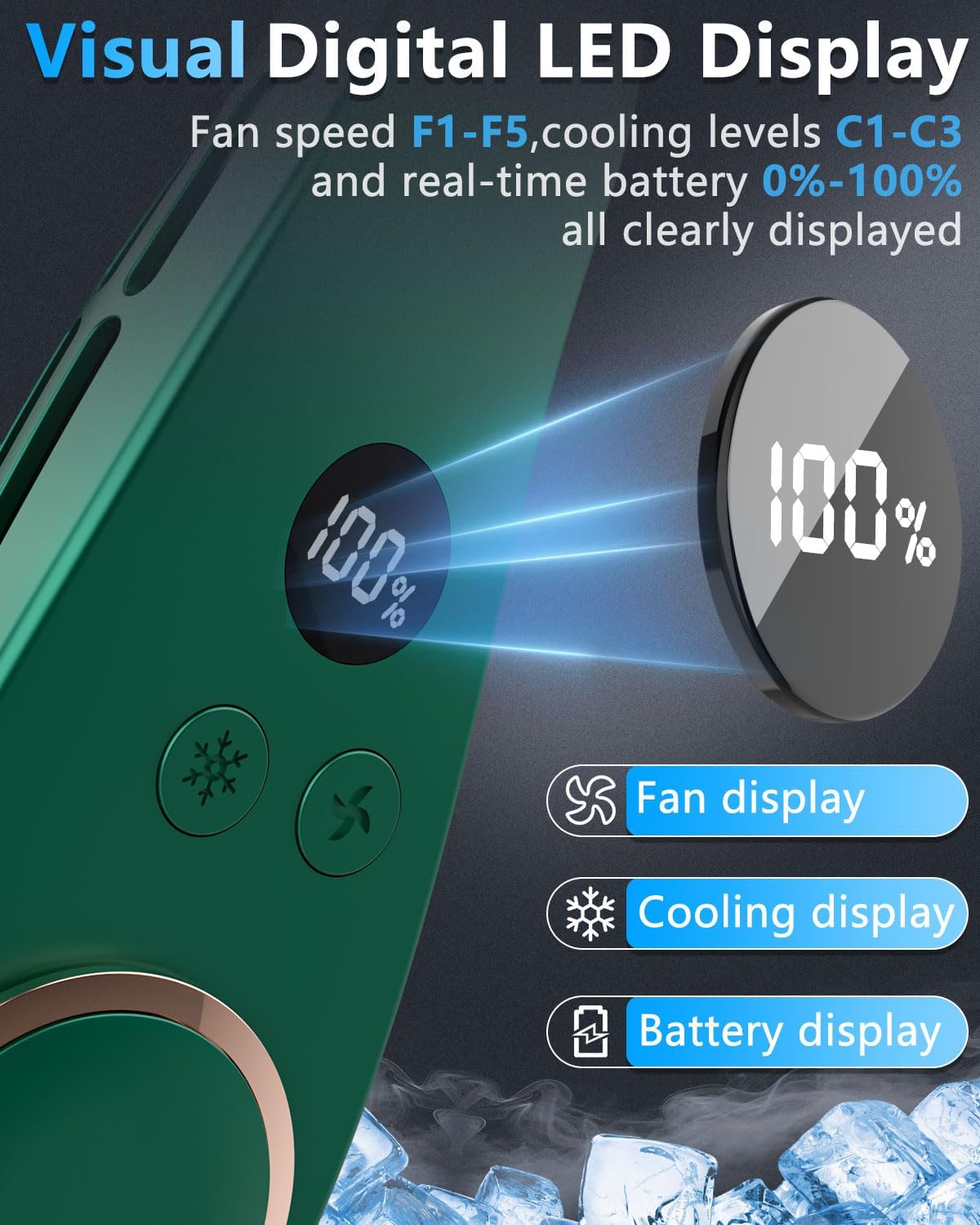 Portable Fan Clip on Pants-Personal Little Light Weight Waist Fan Coolclip Belt Hip Pocket Hard Hat,Wireless Wear Charging Battery Powered Quiet Undershirt Waist Band Coolclip Fans Adult Kid White