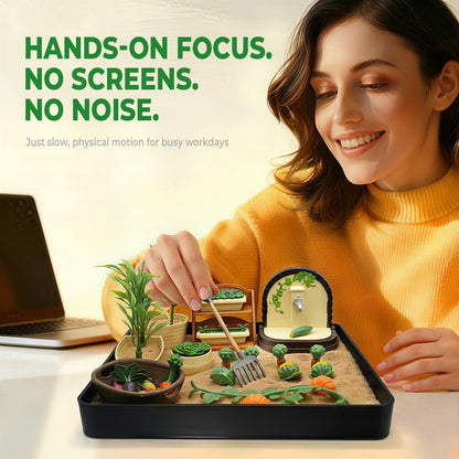 Dumpster Fire Zen Garden for Desk, Funny Coworkers Office Accessory Gifts