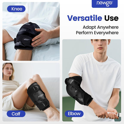 NEWGO Knee Ice Pack Wrap, Ice Pack for Knees Cold Compression Therapy for Knee Replacement Surgery, Arthritis Pain, ACL, Swelling, Sports Injuries (21.7" x 9.8") - Blue