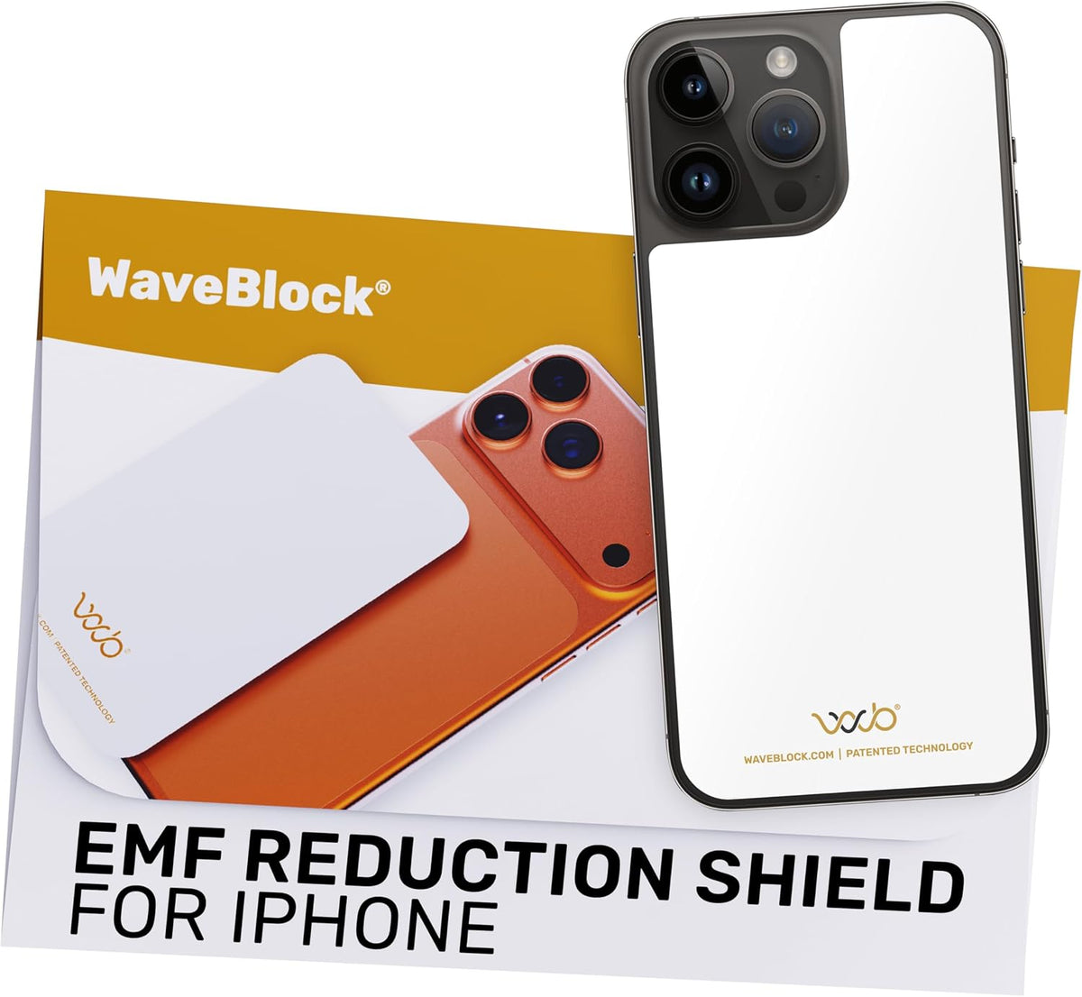 WAVEBLOCK EMF Blocker Sticker for iPhone 15 White