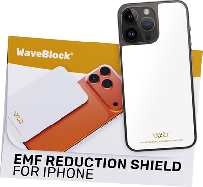 WAVEBLOCK EMF Blocker Sticker for iPhone 15 White