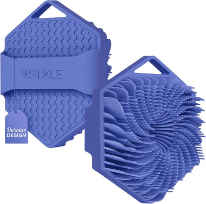 SILKLE Silicone Body Scrubber Exfoliator, Shower Scrubber & Silicone Loofah