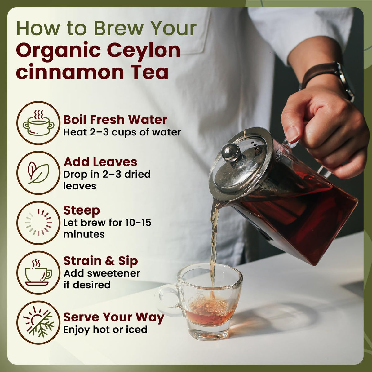 Organic Way True Ceylon Cinnamon Cut & Sifted - Origin Sri Lanka (4 Ounce)