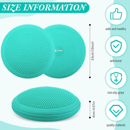 Libima 4 Pcs Wiggle Seat Inflated Wobble Cushion for Kids