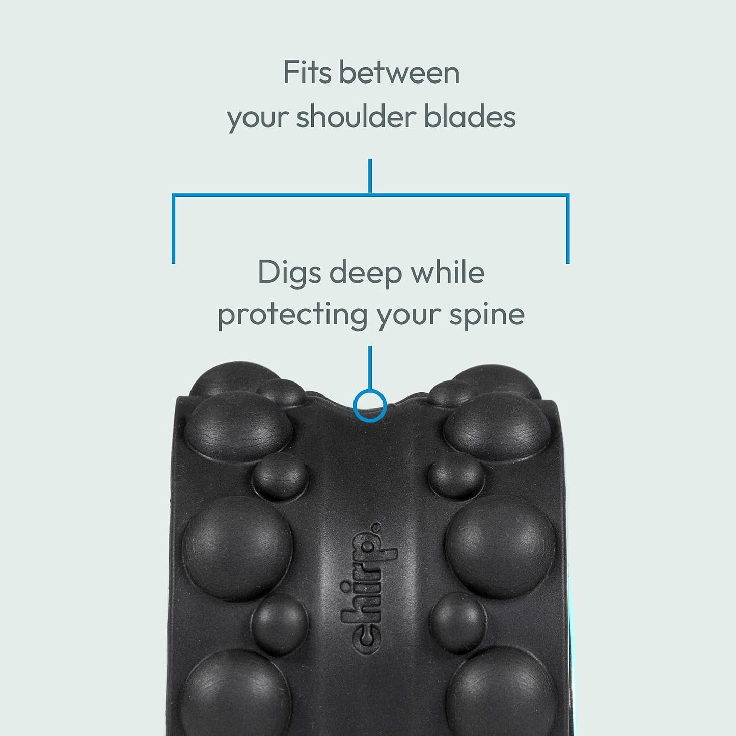 Chirp Wheel XR 3P Massage Roller Set - 10” Acupressure, 6” Knot-Kneading Thumb, 4” Neck & Headache Tension Relief, High Density Foam Massage Rollers for Back & Neck Pain, 500lbs Capacity, Black