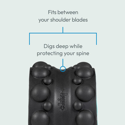Chirp Wheel XR 3P Massage Roller Set - 10” Acupressure, 6” Knot-Kneading Thumb, 4” Neck & Headache Tension Relief, High Density Foam Massage Rollers for Back & Neck Pain, 500lbs Capacity, Black