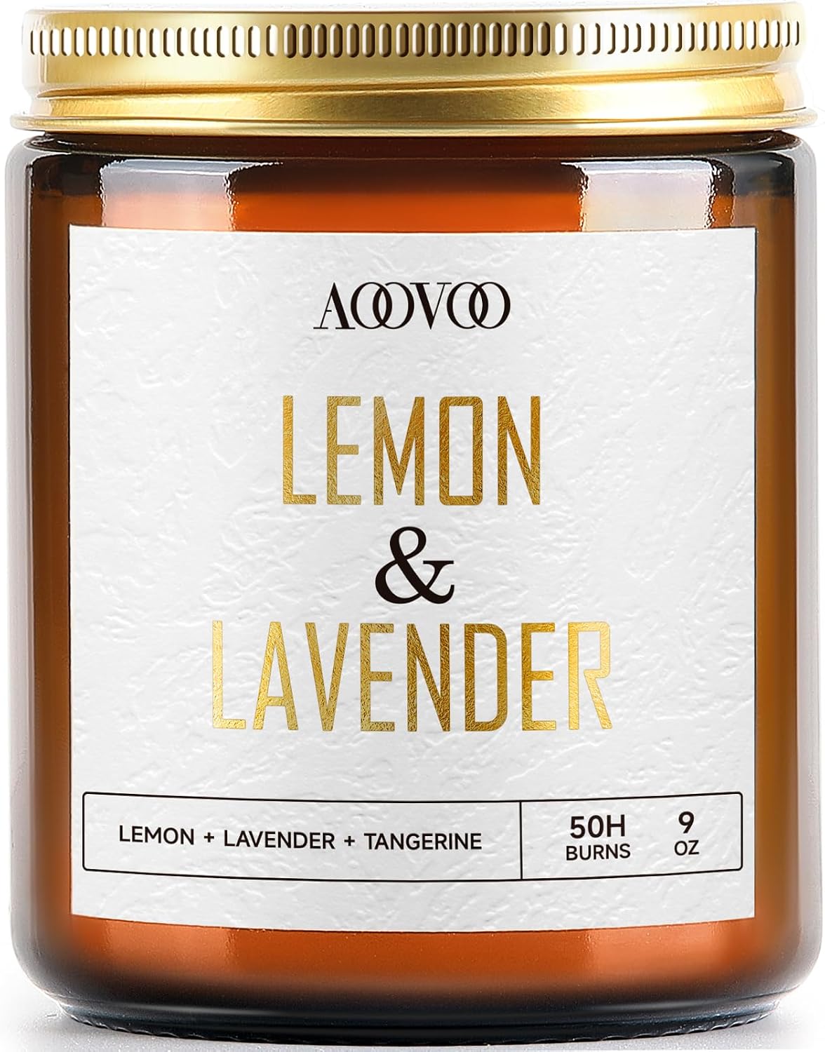 AOOVOO Coconut Vanilla Candles - 9 oz Scented Candles, Aromatherapy Candle, Soy Candle for Home Scented