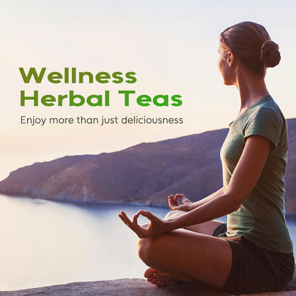 FullChea - Lemon Balm Tea Bags, 100 Count - Pure & Natural Dried Lemon Balm Leaves - Melissa Officinalis - Caffeine-free Herbal Tea for Relaxation - Non-GMO