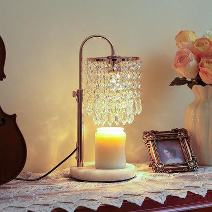 Candle Warmer Lamp with Timer Dimmer and 3 Bulbs, Lamp Candle Warmer with Marble Base,Wax Melt Warmer for Jar Candles, Birthday Gifts for Women Mom, House Warming Gifts New Home Decor (RGB-Black)