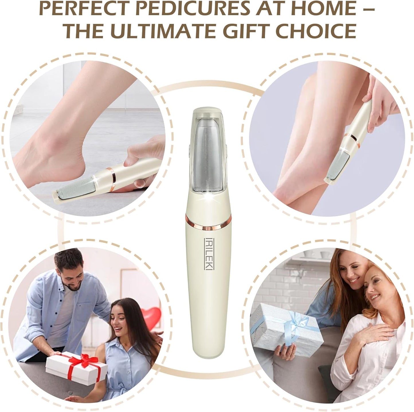 Upgraded Electric Callus Removers for Feet, Electric Foot Callus Remover, Rechargeable Portable Electronic Foot File Pedicure Tools, Professional Pedi Feet Care for Dry/Dead Skin, for Feet & Hands