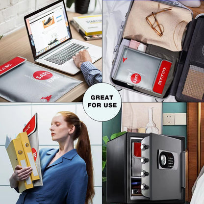 COLCASE Fireproof Document Bag 5200℉ Heat Insulated Waterproof Fireproof
