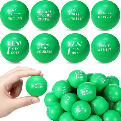 Civaner 60 Pieces Mini Motivational Balls Bulk for Adults, Purple