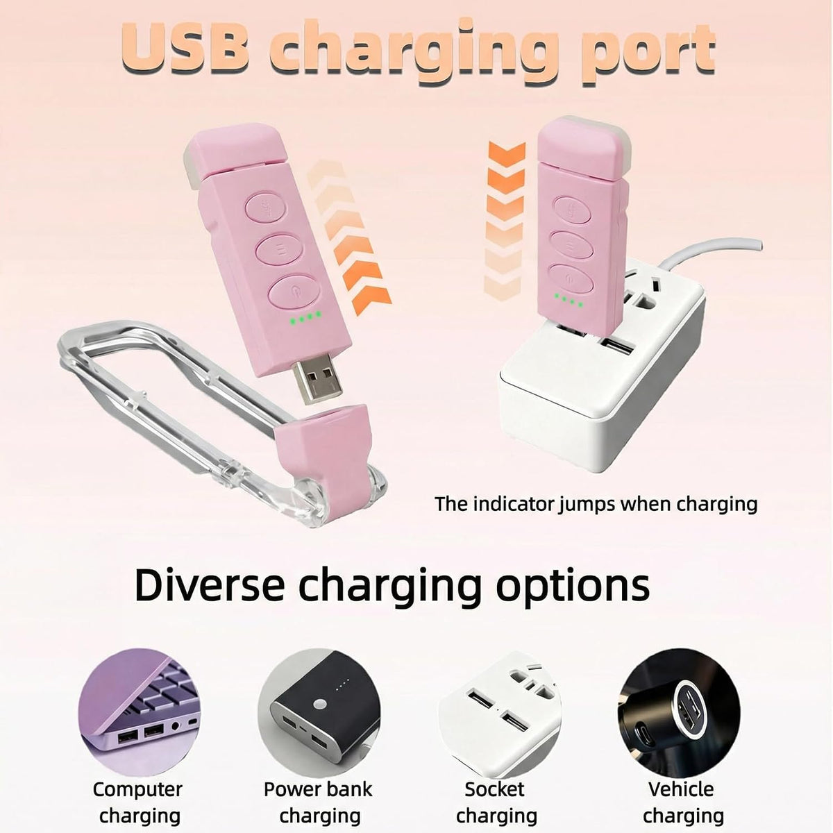 USB Rechargeable Book Light, Portable Clip-on LED Reading Light, Reading Lights for Books in Bed with 3 Amber Colors & 5 Brightness Dimmable, Compact & Long Lasting, Perfect for Book Lovers (Pink)