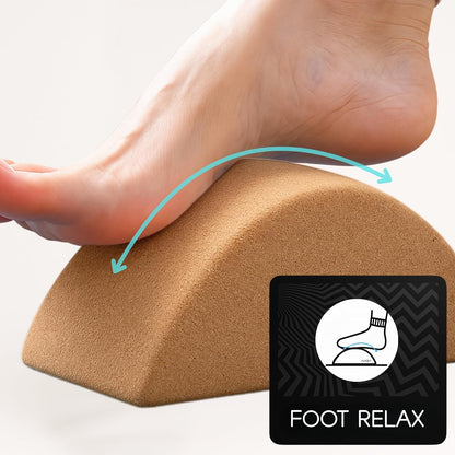 Calf Stretcher and Foot Rocker for Plantar Fasciitis | Cork Design for Muscle Stretching, Physical Therapy, Improved Flexibility