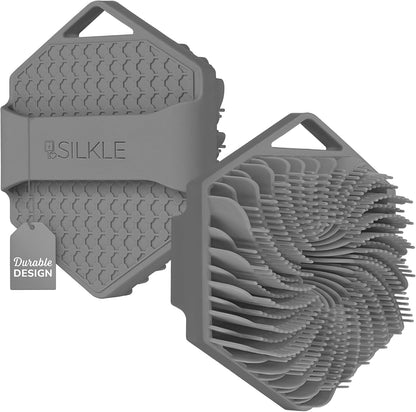 SILKLE Silicone Body Scrubber Exfoliator, Shower Scrubber & Silicone Loofah