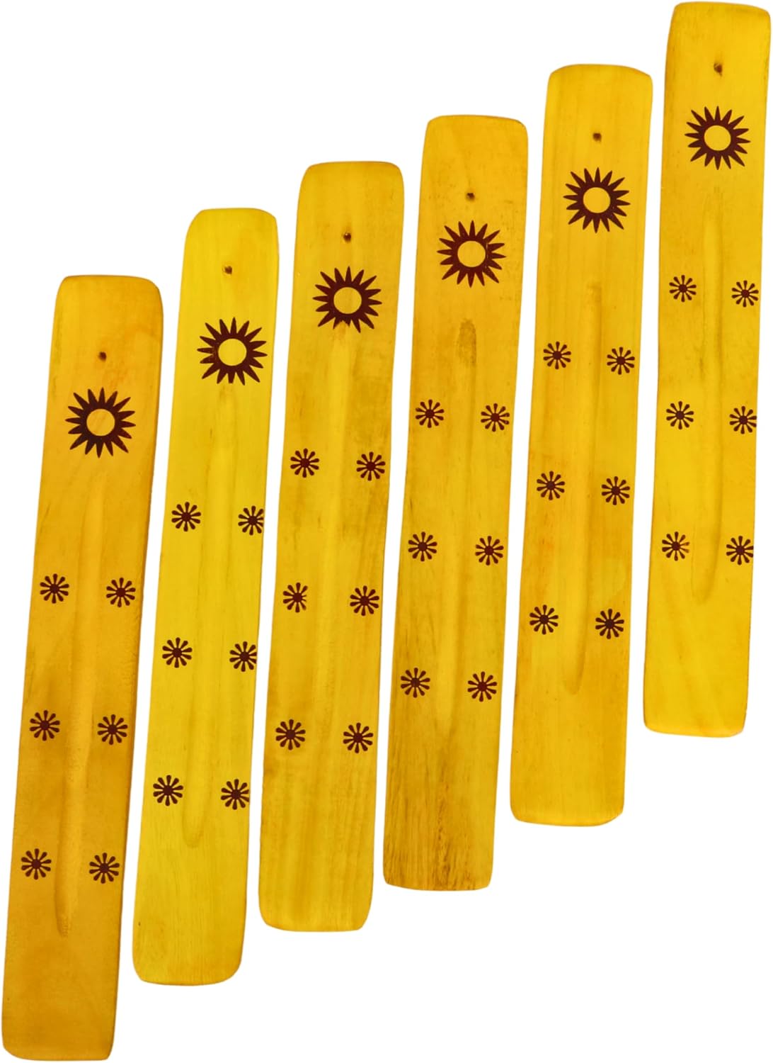 Hosley Wood Incense Holder Sun 10 Inches Ideal Gift for Wedding, Aromatherapy, Zen, Spa, Reiki, Meditation