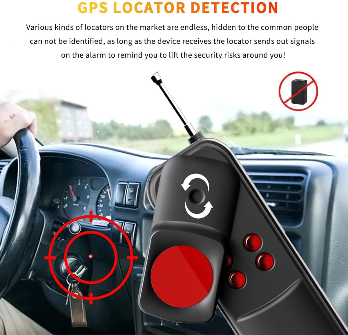 AI Powered 7 in 1 Hidden Camera Detectors,Anti Spy RF Signal Scanner, Infrared GPS Tracker Finder & Bug Detector&Camera Detector for Hotels, Bathrooms, Cars & Offices