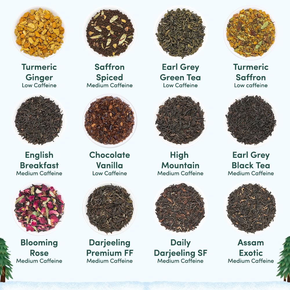 VAHDAM, Oprah's Favorite Tea Gift Set | 3 Premium Chai Teas in Golden Tin Caddy Gift Box | Exotic Chai Tea Blends | Gluten Free, Non GMO | Gifts for Men And Women