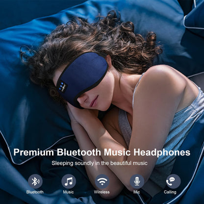 MUSICOZY Sleep Headphones, Bluetooth 5.4 Sleep Mask Headband Headphones Sleeping Eye Mask, Wireless Music Earbuds Earphones with HD Stereo Speakers for Side Sleepers, Cool Gadgets Unique Gift