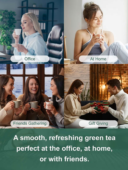 TeeLux Green Tea Bags, Pure Green Tea, Super Antioxidant, Caffeinated 200ct