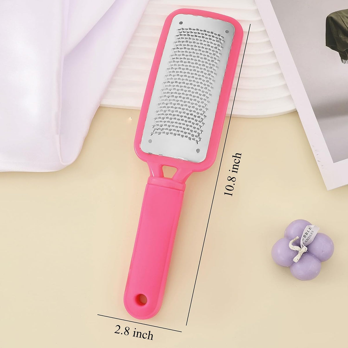Foot Rasp Foot File, 2 Pcs Stainless Steel Pedicure Callus Remover for Feet, Professional Foot Care Tools for Pedicure to Removes Hard Skin Corns for Dry and Wet Feet