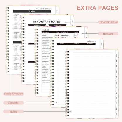 Weekly To Do List Notepad, 52 Sheets, Undated Weekly Planner, Letter Size | 8.5"x11", 100GSM, Thick Paper, Twin-Wire Spiral Bound, Tear Off Desk Pad, For Women & Man, Home School & Office Work