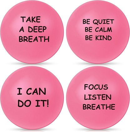 Ceenna 4 Pcs Motivational Balls for Adults Anxiety Relief, Black