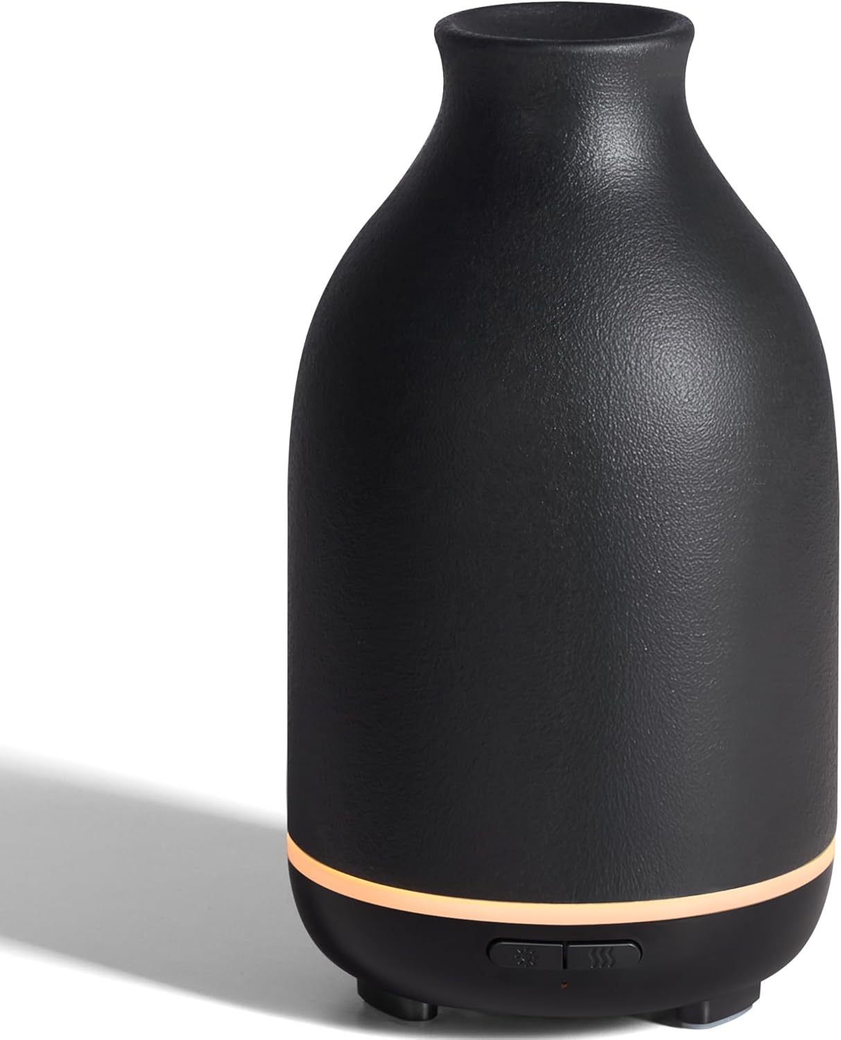 InnoGear Aromatherapy Diffuser, 150ml Ceramic Diffuser Mother's Gift Ultrasonic Humidifier Cool Mist Essential Oil Diffusers for Home Air Diffuser with 2 Mist Modes Waterless Auto Off, White