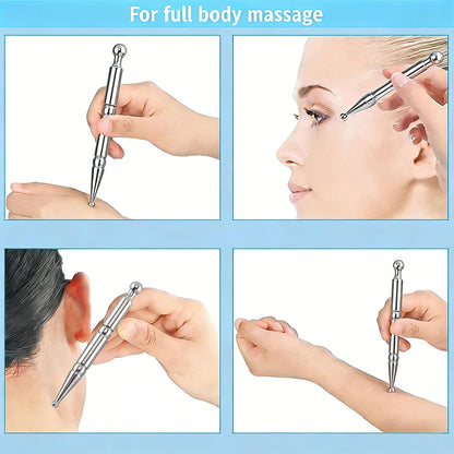 Stainless Steel Gua Sha & Jade Roller Set, Facial Massage Tools for Skin Firming, Facial Sculpting & Daily Self Care