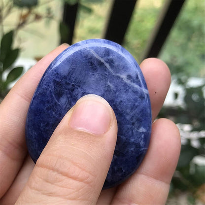 Fekuar Natural Moonstone Crystal Thumb Worry Stone, Hand Carved Healing Crystal Teardrop Pocket Worry Stones for Anxiety Stress Relief Meditation