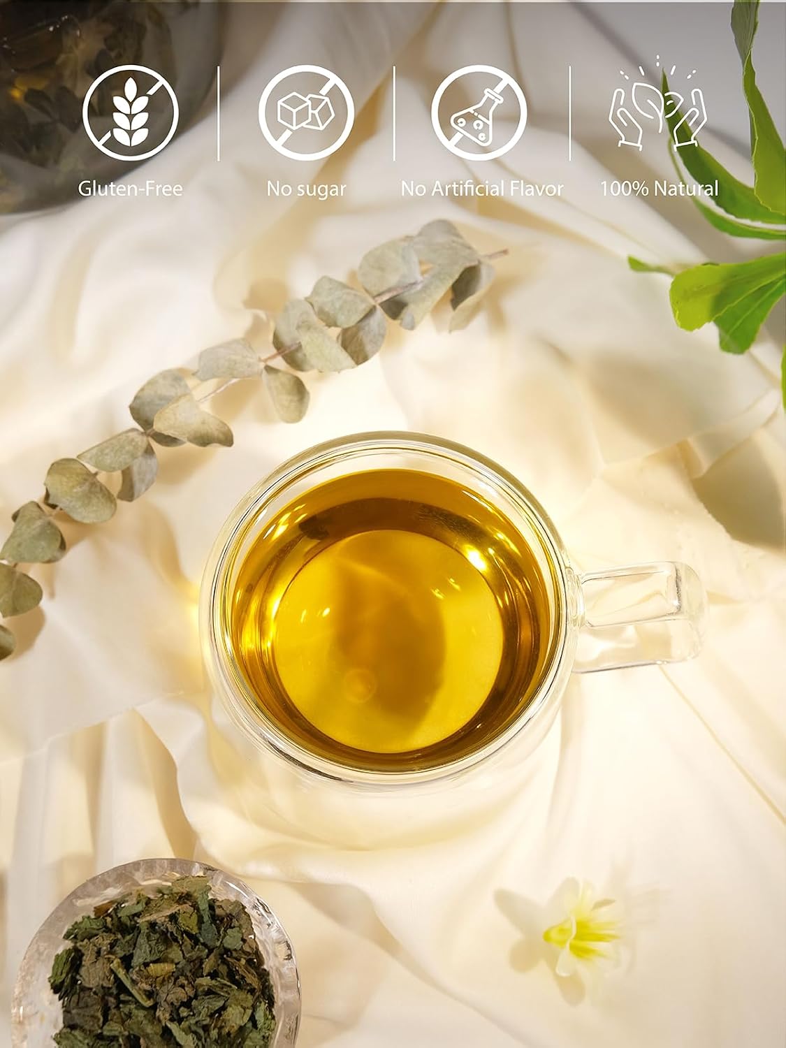 TeeLux Nettle Leaf Tea, Stinging Nettle Tea Loose Leaf, Caffeine Free, 8oz