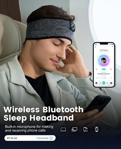 Perytong 2 Pack Sleep Headphones, Sleeping Headphones | Bluetooth Headband with Ultra-Thin HD Stereo Speaker, Wireless Headphone for Sports, Insomnia, Yoga, Air Travel, Meditation