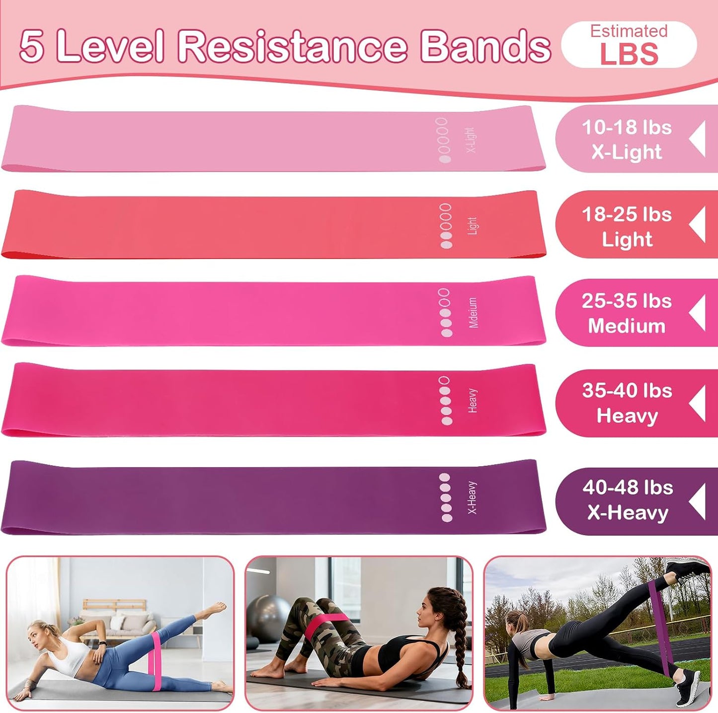 Hoedia Pilates Kit for Women, Pilates Equipment Ring and Ball Set with Resistance Bands, Yoga Strap, Core Sliders, Socks, Bag & Guide for Starter Home Workout Fitness Gym Essentials