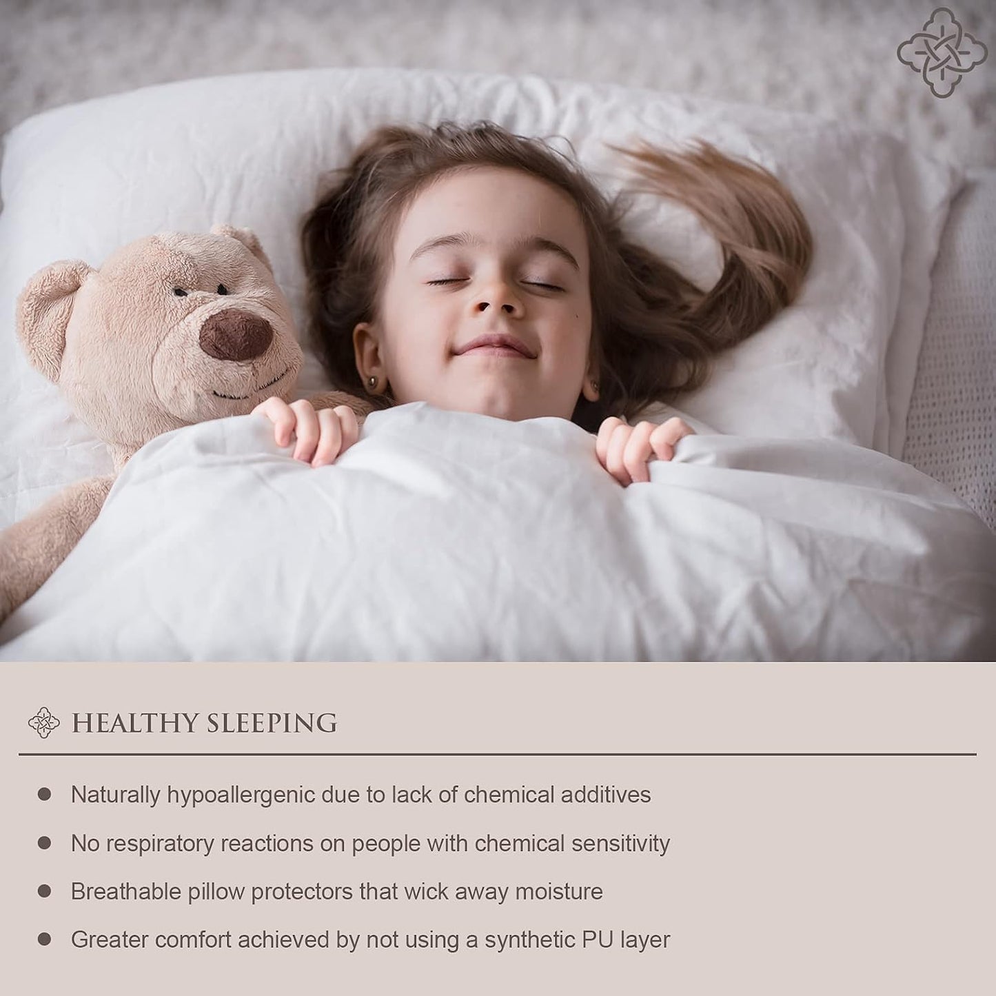 Bioweaves 100% Organic Cotton Breathable Pillow Protectors GOTS Certified with Zipped Closure – Standard, 20 x 26 inches, 2-Pack