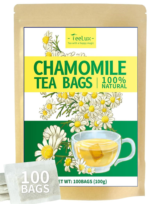 TeeLux Milk Thistle Tea Bags, Natural Milk Thistle Seed Tea, Mild & Mellow Taste, Caffeine Free, 100 Count