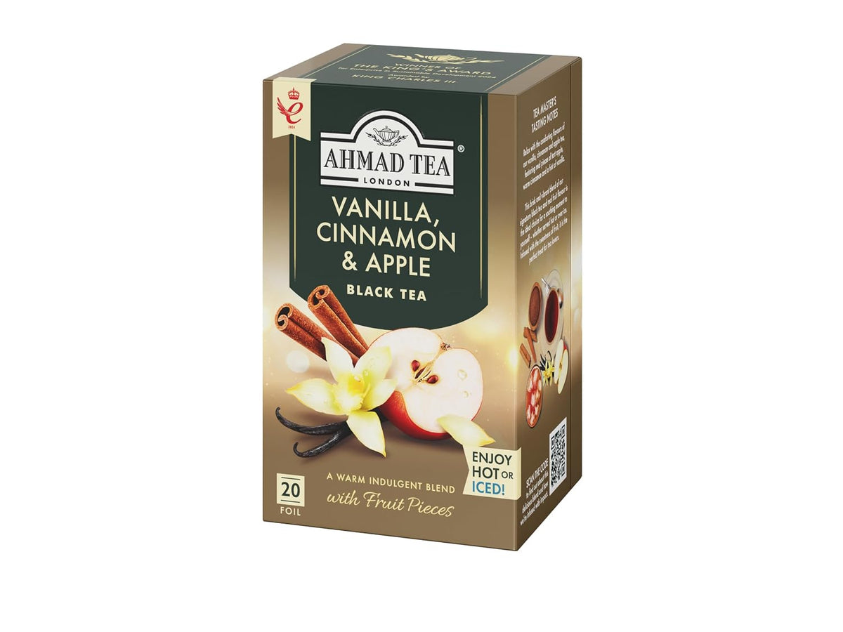 Ahmad Tea Vanilla, Cinnamon, Apple 20 Count (Pack of 1)