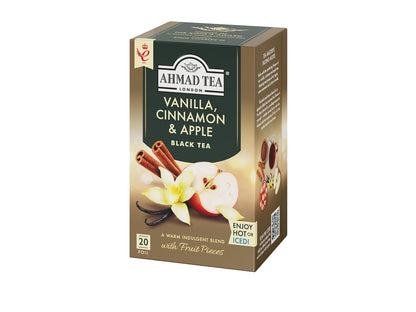Ahmad Tea Vanilla, Cinnamon, Apple 20 Count (Pack of 1)