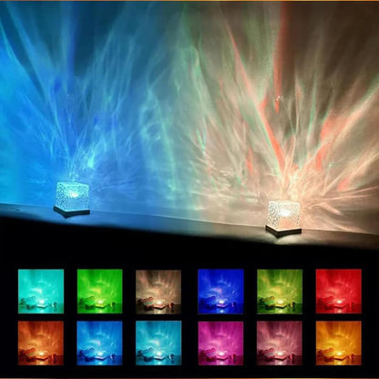 Ocean Wave Projector Light, Water Ripple Mood Lighting Ambient Room Decor