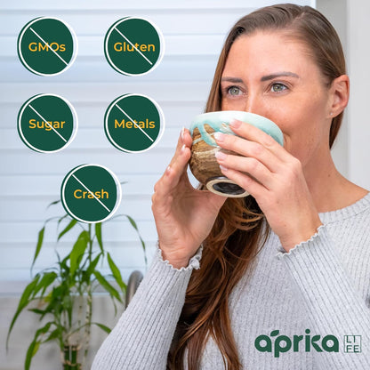 AprikaLife Matcha Latte Powder, Premium Barista Crafted Mix with Natural Vanilla Flavor - Authentically Japanese - 1st Harvest Ceremonial Grade, Sweet Matcha Powder Used by Coffee Shops 6.8 oz / 180g