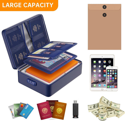 DocSafe 5200°F Fireproof Document Organizer Box with Lock, Heat Insulated
