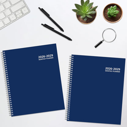 Monthly Planner 2026-2029, 36 Months Calendar Planner 2026-2029 from Jul 2026 – Jun 2029, 8.5'' x 11'' with Ruled Spread, Flexible Cover, Spiral Wirebound, Pocket, Coated Tabs, Notes ＆ Habit Tracker